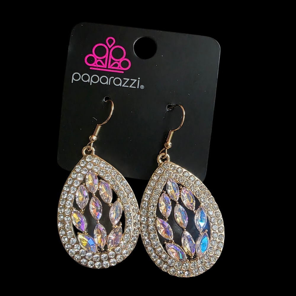 Paparazzi Gold and Silver Teardrop Earrings